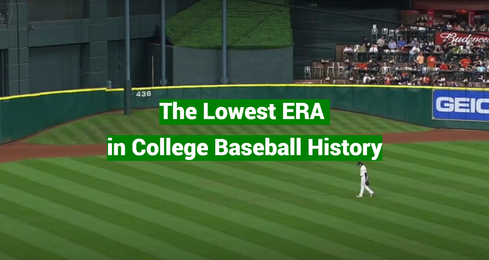 The Lowest ERA in College Baseball History